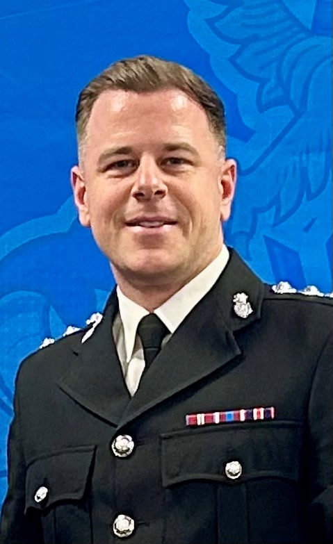 Portrait of Darren Roach – Detective Chief Inspector in uniform