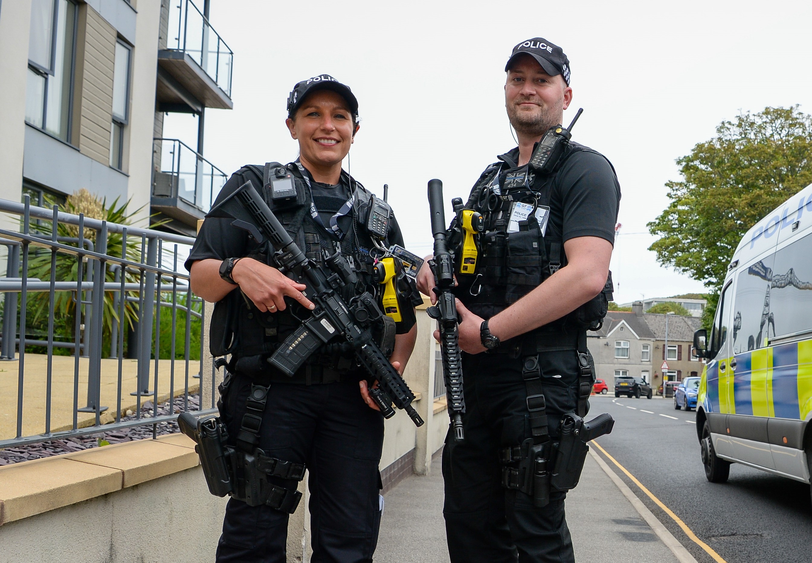 Male and Female Armed Response Officers
