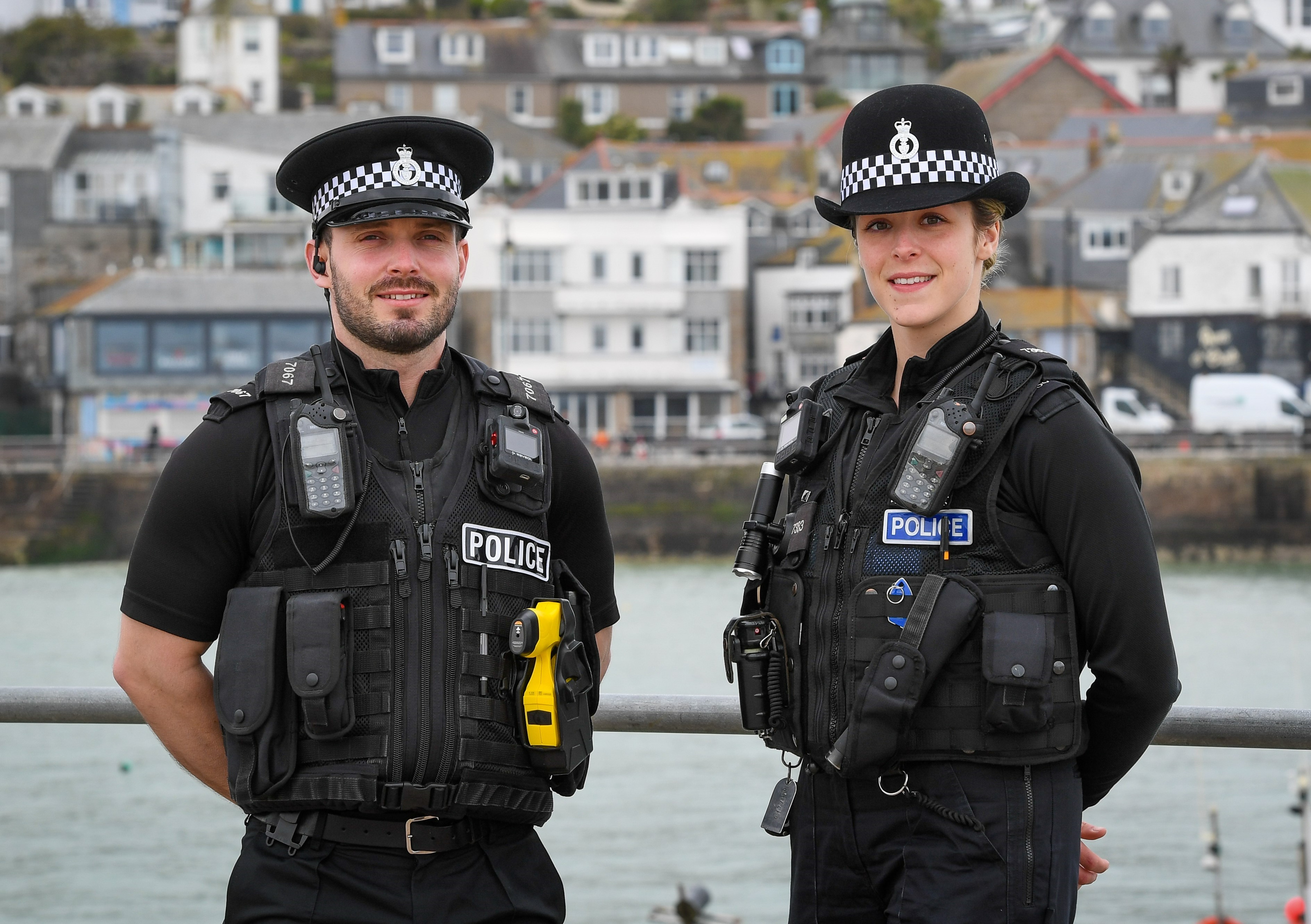 Male and Female Police Officer