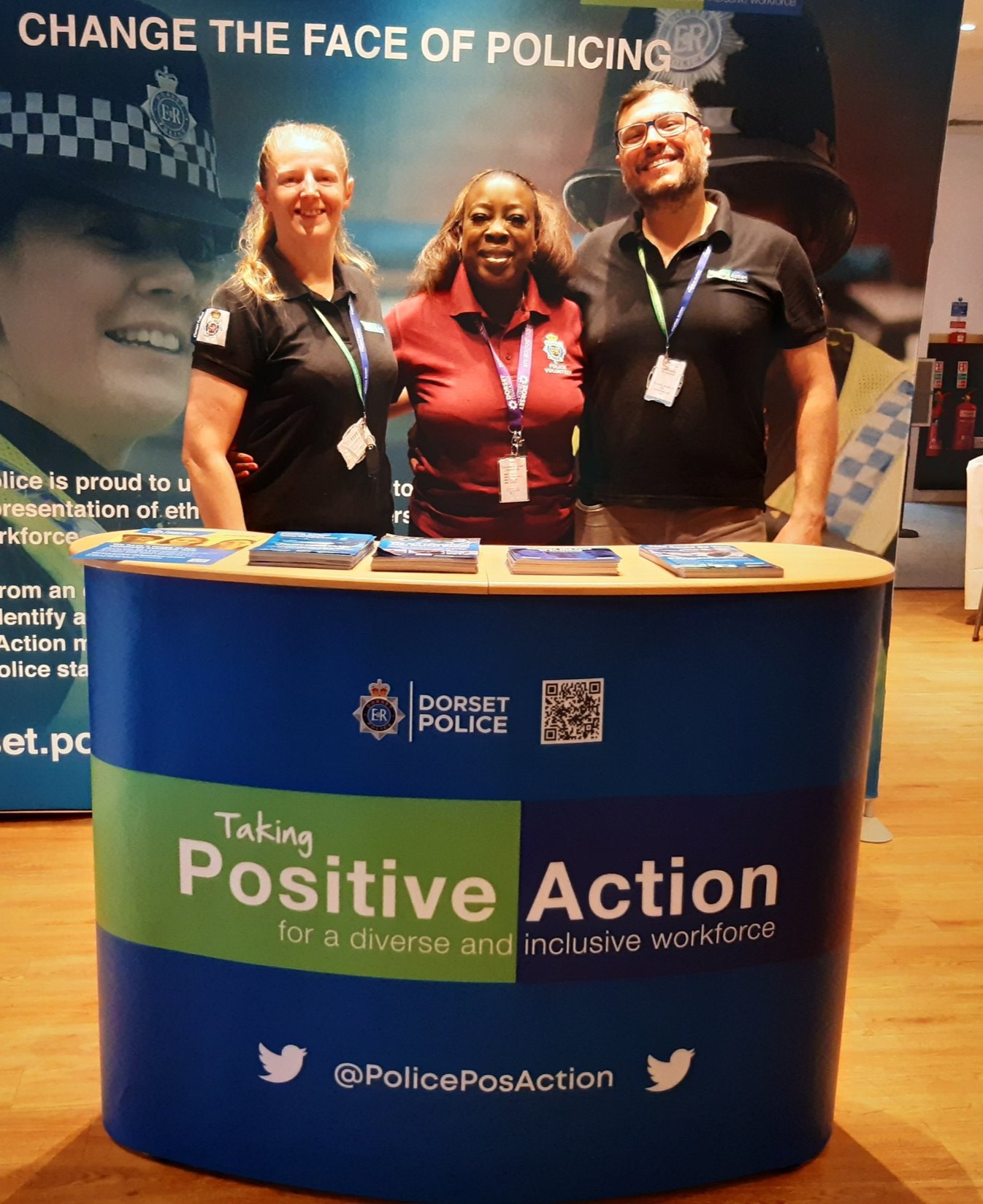 Three positive action officers 
