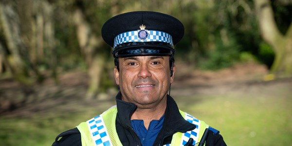 Male PCSO smiling